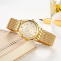 supplier watch Gold stainless steel mesh bracelet waterproof quartz women wristwatch WWOOR 8852